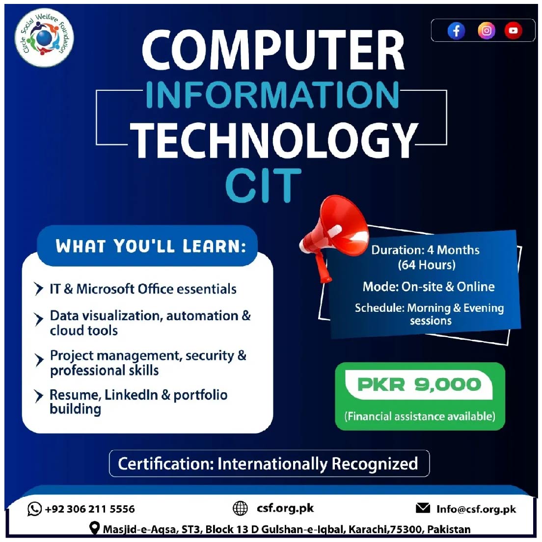 Computer Information Technology(CIT) At CSF