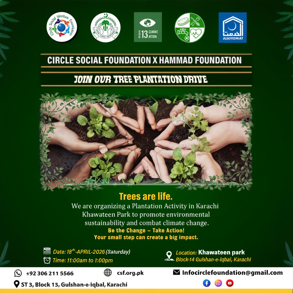 Tree Plantation Drive by circle social welfare foundation