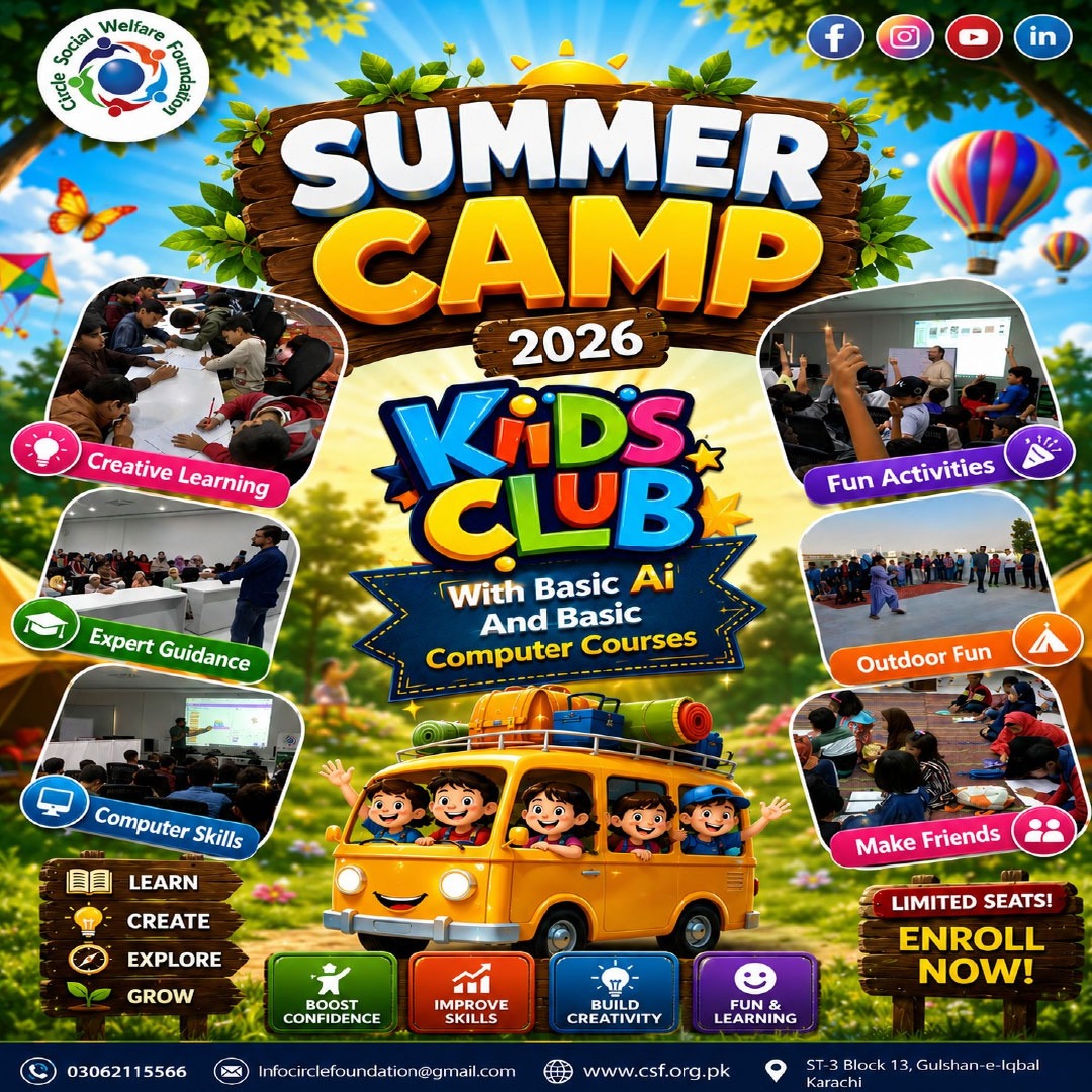 summer camp for kids club 2026 by circle social welfare foundation