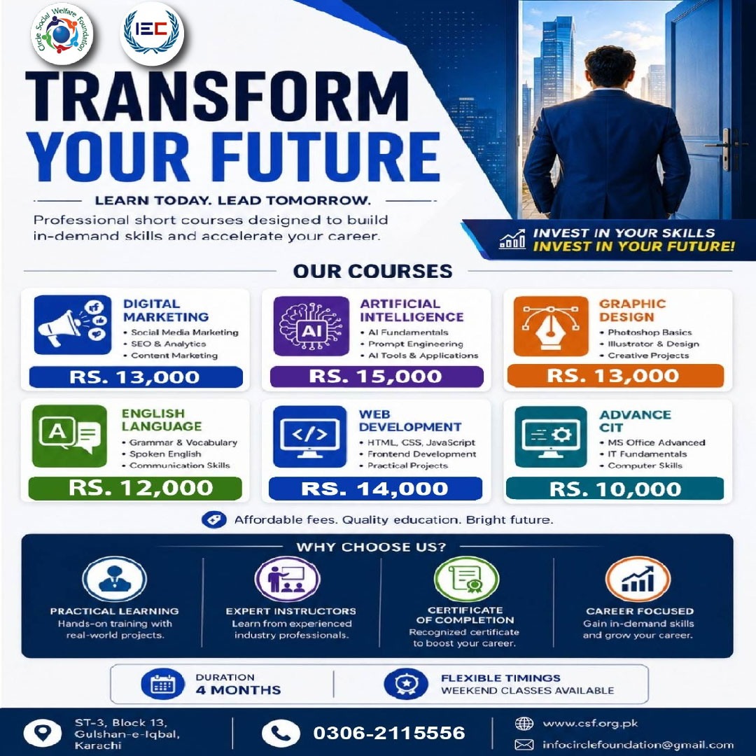 transform your future with in demand tech skills by circle social welfare foundation